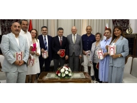 Cumhuriyet Meclisi Başkanı Töre, Türkiye Sanayi ve Ticaret Konfederasyonu heyetini kabul etti