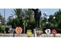 Kıbrıs Barış Harekatı’nın 50’nci yıl dönümü nedeniyle Bülent Ecevit heykeli önünde tören düzenlendi