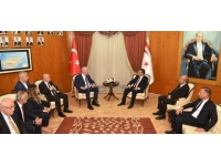 Başbakan Üstel, İYİ Parti Genel Başkanı Müsavat Dervişoğlu ve heyetini kabul etti