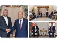 Cumhurbaşkanı Tatar, Drift NEU Racing Team  pilotu Avrupa Ṣampiyonu Haskasap ve ekibini kabul etti