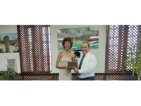 Ataoğlu, milli sporcu Savaşkan’ı kabul etti