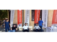 UBP Lefkoşa İlçesi Gençlik Kolları “Kan Verelim, Hayat Verelim” sloganıyla kan bağış kampanyası düzenledi