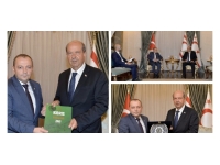 Cumhurbaşkanı  Tatar, Türkiye Maarif Vakfı yetkililerini kabul etti