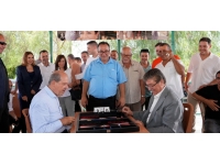 Cumhurbaşkanı Tatar 3. Raşit Özsağlam Tavla Turnuvası’na katıldı