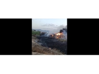 Metehan’da dere yatağında yangın