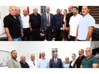 Bakan Çavuşoğlu, Kar-İş ve KTTTB yetkilileri ile görüştü
