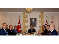 Cumhurbaşkanı Tatar, Meclis’te temsil edilen siyasi partilerin başkanlarıyla görüşüyor