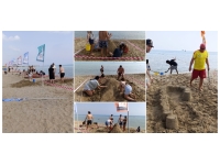 Doğu Akdeniz Üniversitesi 14. Kumdan Heykel Festivali ve Yarışması yapıldı