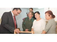 Gardiyanoğlu, “Kadına Yönelik Mesleki Eğitim ve Sosyal Destek Projesi” kursiyerlerini ziyaret etti