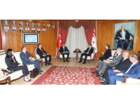 Üstel, Azerbaycan-KKTC Parlamentolararası Dostluk Grubu’nu kabul etti