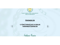 Maliye Bakanlığı:13’üncü maaşlar 24 Aralık’ta ödenecek