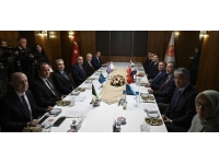 Oktay, TDT üyesi ülkelerin büyükelçileriyle bir araya geldi… KKTC Ankara Büyükelçisi Korukoğlu da toplantıya katıldı