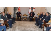 Cumhurbaşkanı Ersin Tatar, TMT Mücahitler Derneği’ni kabul etti