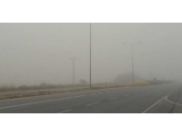 Aslanköy-Turunçlu arasında da sis nedeniyle görüş mesafesi azaldı