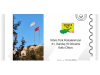 Kıbrıs Türk Postaları 61. yılını kutluyor