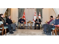 Cumhurbaşkanı Tatar, çam kese böceğinin yarattığı sorunları ve yapılabilecekleri görüşmek için ilgili dernek yetkililerini kabul etti