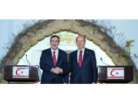 Cumhurbaşkanı Tatar ile TC Cumhurbaşkanı Yardımcısı Yılmaz, ortak basın açıklaması yaptı…Tatar: Yapıcı tutumumuzu devam ettiriyoruz