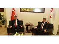 TC Cumhurbaşkanı Yardımcısı Yılmaz, Başbakan Üstel ile görüştü