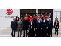 Öztürkler, Türkiye Bedensel Engelliler Spor Federasyonu heyetini kabul etti