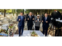 KKTC’nin ilk Başbakanı Çağatay için kabri başında tören düzenlendi