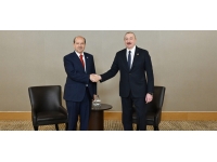 Cumhurbaşkanı Tatar, Azerbaycan Cumhurbaşkanı Aliyev ile Antalya’da görüştü