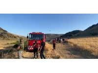 Avtepe-Kuruova köyleri arsında başlayan yangın kısmen kontrol altına alındı