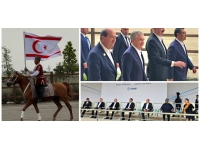 Cumhurbaşkanı Tatar, Azerbaycan Cumhurbaşkanı Aliyev’in özel konuğu olarak Atların Zafer Gösterisini izledi