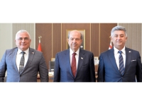 Cumhurbaşkanı Ersin Tatar’a, Sivil Savunma Teşkilatı Başkanı Atilla Karaca’dan veda ziyareti
