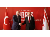 TC Cumhurbaşkanı Erdoğan, Cumhurbaşkanı Tatar ile görüştü