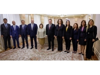 Öztürkler, Azerbaycan Milli Meclisi Başkanı Gafarova ile görüştü