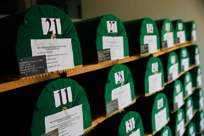 Srebrenitsa soykırımının bu yıl defnedilecek 50 kurbanının cenaze işlemleri tamamlandı