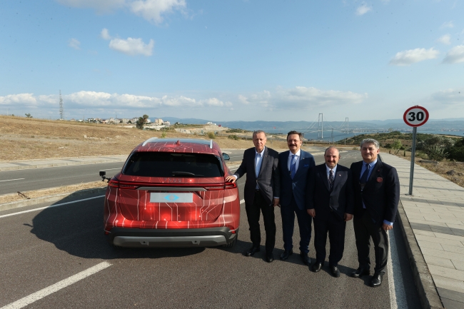 Cumhurbaşkanı Erdoğan Togg'u test etti