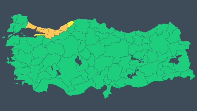 5 il için 'turuncu' 2 il için 'sarı' uyarı: Gök gürültülü sağanak geliyor