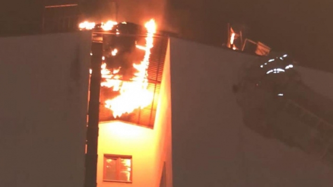 Tunceli’de apartmanın çatısında çıkan çıktı