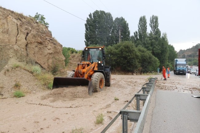 Burdur'da kuvvetli rüzgar ve sağanaktan dolayı ağaçlar devrildi