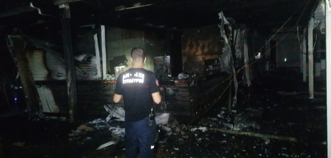 Antalya'da otel yangını