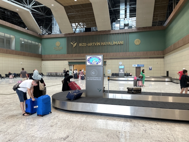 Rize-Artvin Havalimanı'nı üç ayda 196 bin 826 yolcu kullandı