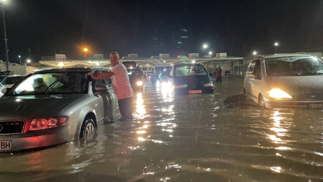 Kapıkule'yi su bastı