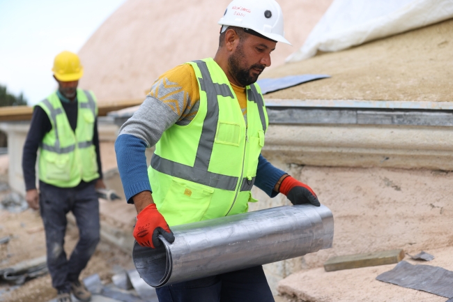 Selimiye Camii'ndeki restorasyon devam ediyor