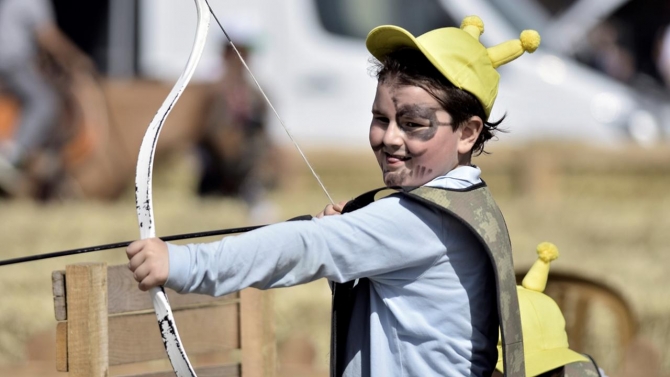 Dünya Göçebe Oyunları'nın keyfini çocuklar çıkarıyor