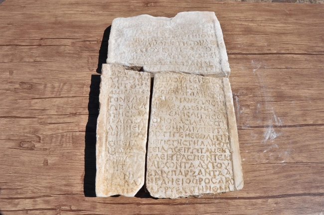 Aigai Antik Kenti'nde bulunan mermer yazıtın sırrı çözüldü