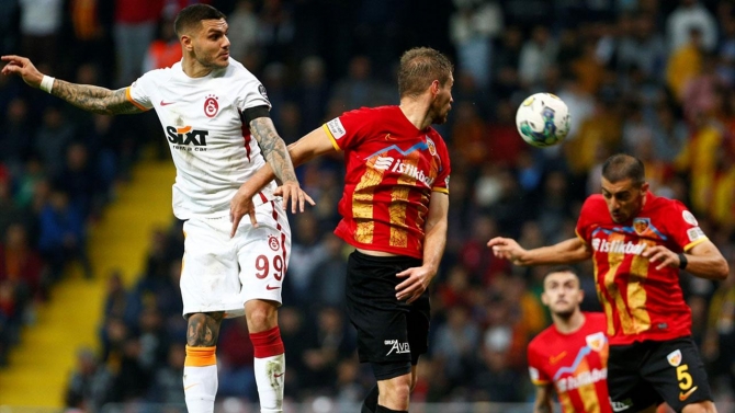 Galatasaray'ın 6 maçlık yenilmezlik serisi Kayseri'de bozuldu