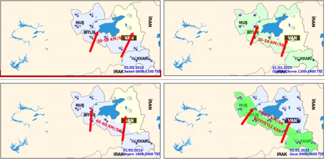 Meteoroloji'den 4 il için kuvvetli kar ve rüzgar uyarısı