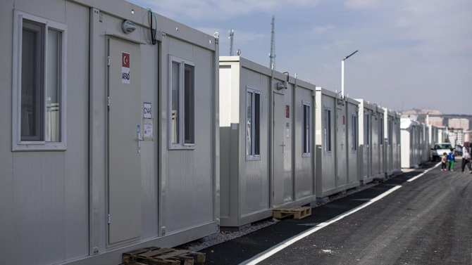Malatya'daki konteyner evlere 20 bin 209 depremzede yerleştirildi