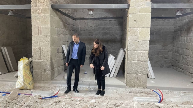 Niğde'de kent müzesine dönüştürülecek bedestende çalışmalar sürüyor