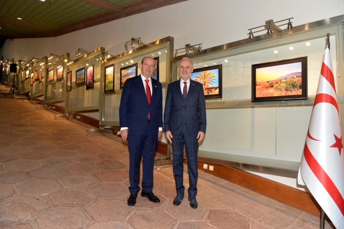 “40’ıncı Kuruluş Yıldönümünde Cumhurbaşkanı Tatar’ın Objektifinden KKTC Fotoğrafları” sergisi İstanbul’da açıldı