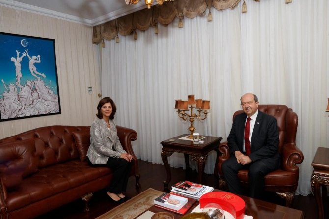 Cumhurbaşkanı Tatar ile BM Genel Sekreteri’nin Kişisel Temsilcisi ikinci görüşmesini yaptı