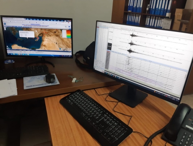 Arıklı, Boğaziçi Üniversitesi Kandilli Rasathanesi ve Deprem Araştırma Enstitüsü ekibini kabul etti.