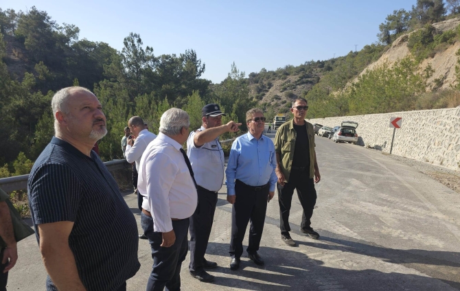 Başbakan Üstel yangın bölgesine gitti