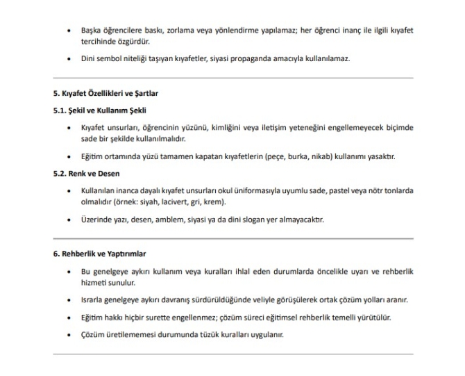 Milli Eğitim Bakanlığı, Disiplin Tüzüğü ile ilgili genelgenin öğretmen sendikaları ile okullara gönderildiğini açıkladı